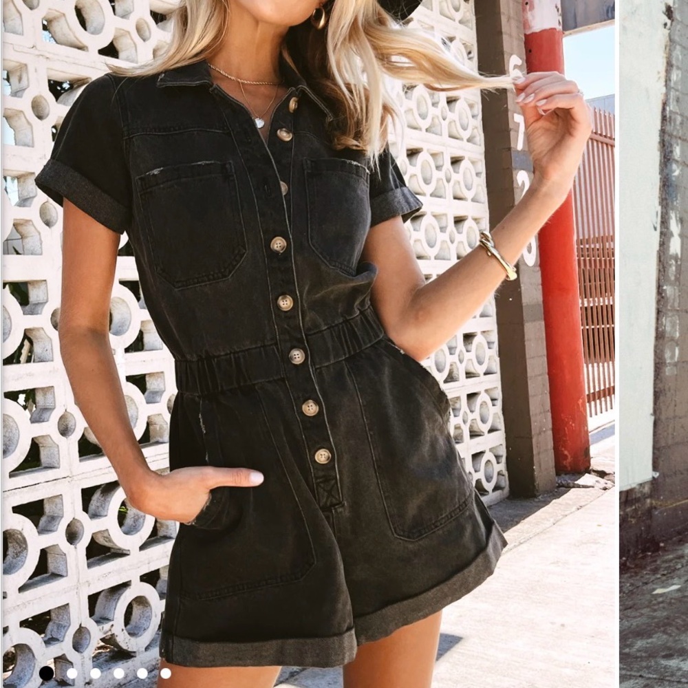 Show me your Mumu denim romper NWT